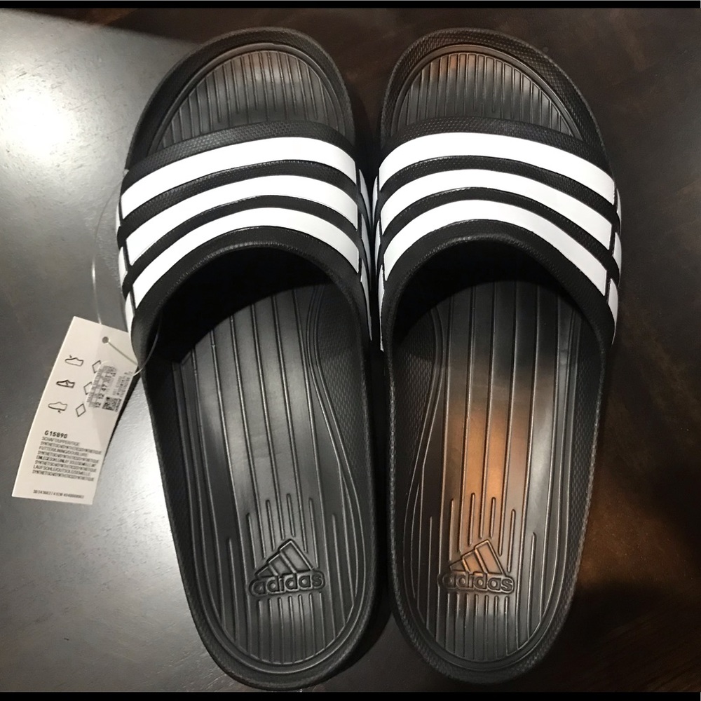 Adidas Duramo Slides Men Sandals size 12 - Picture 2 of 8